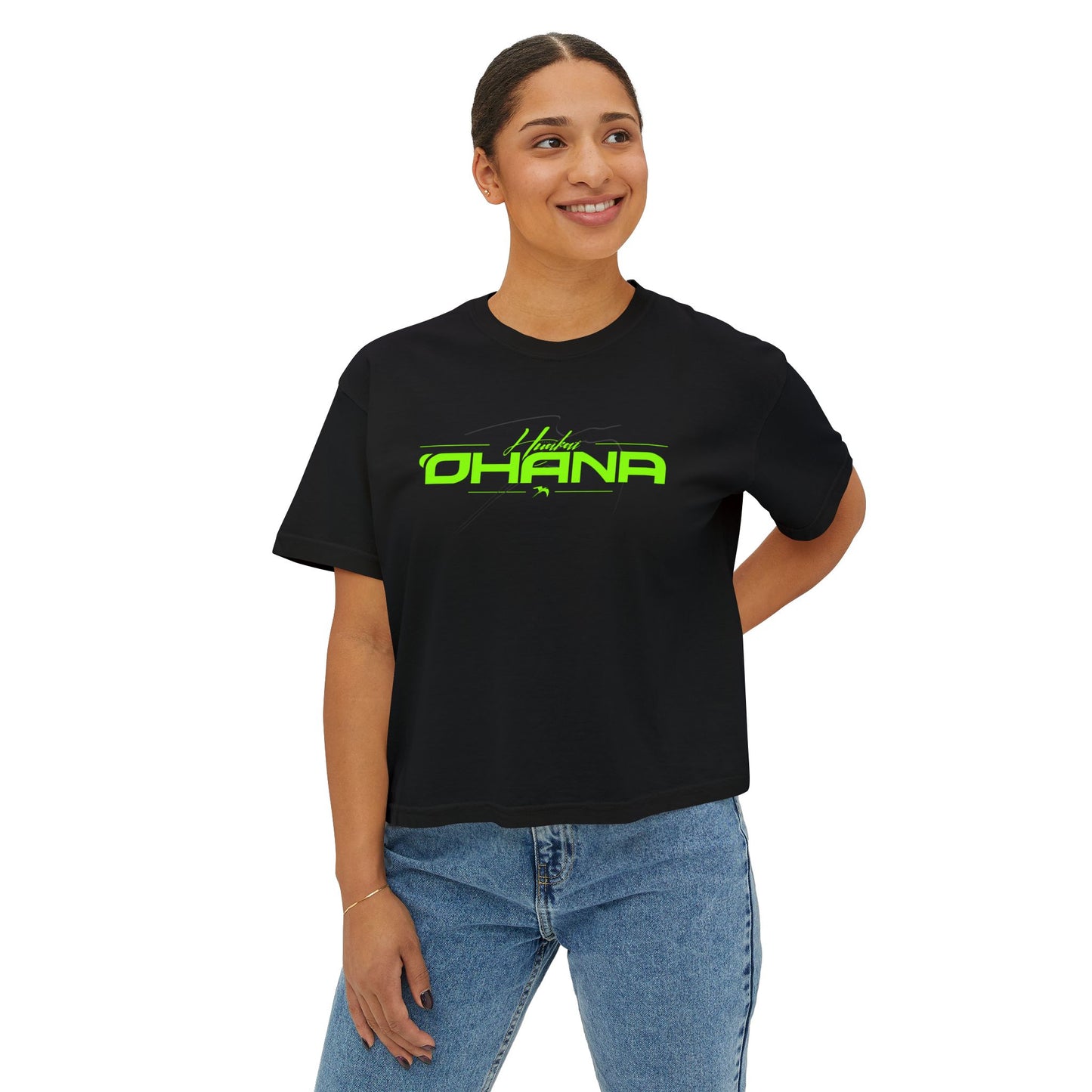 Huaka'i 'Ohana Womens Crop Tee