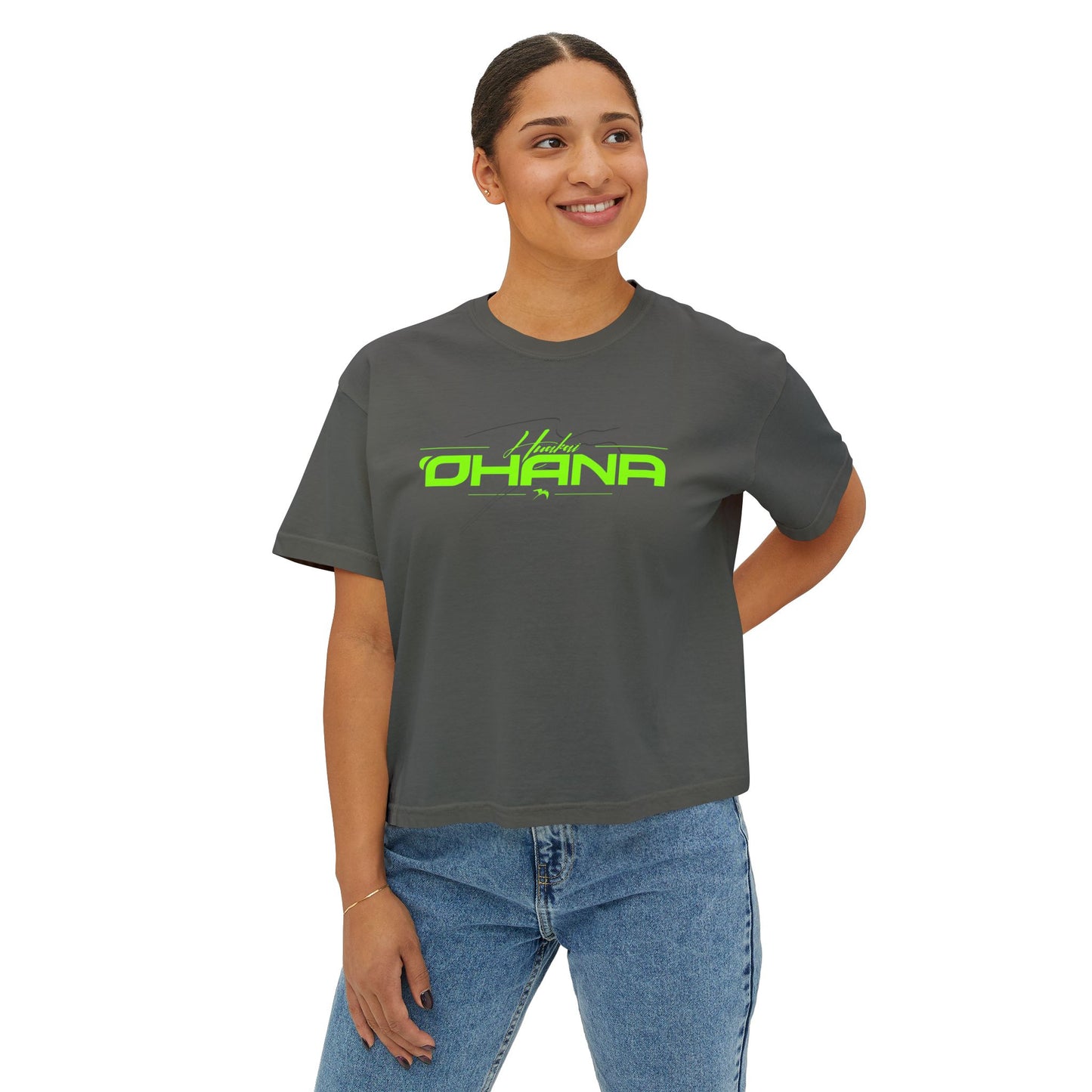 Huaka'i 'Ohana Womens Crop Tee