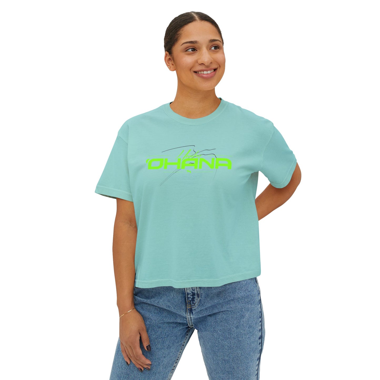 Huaka'i 'Ohana Womens Crop Tee