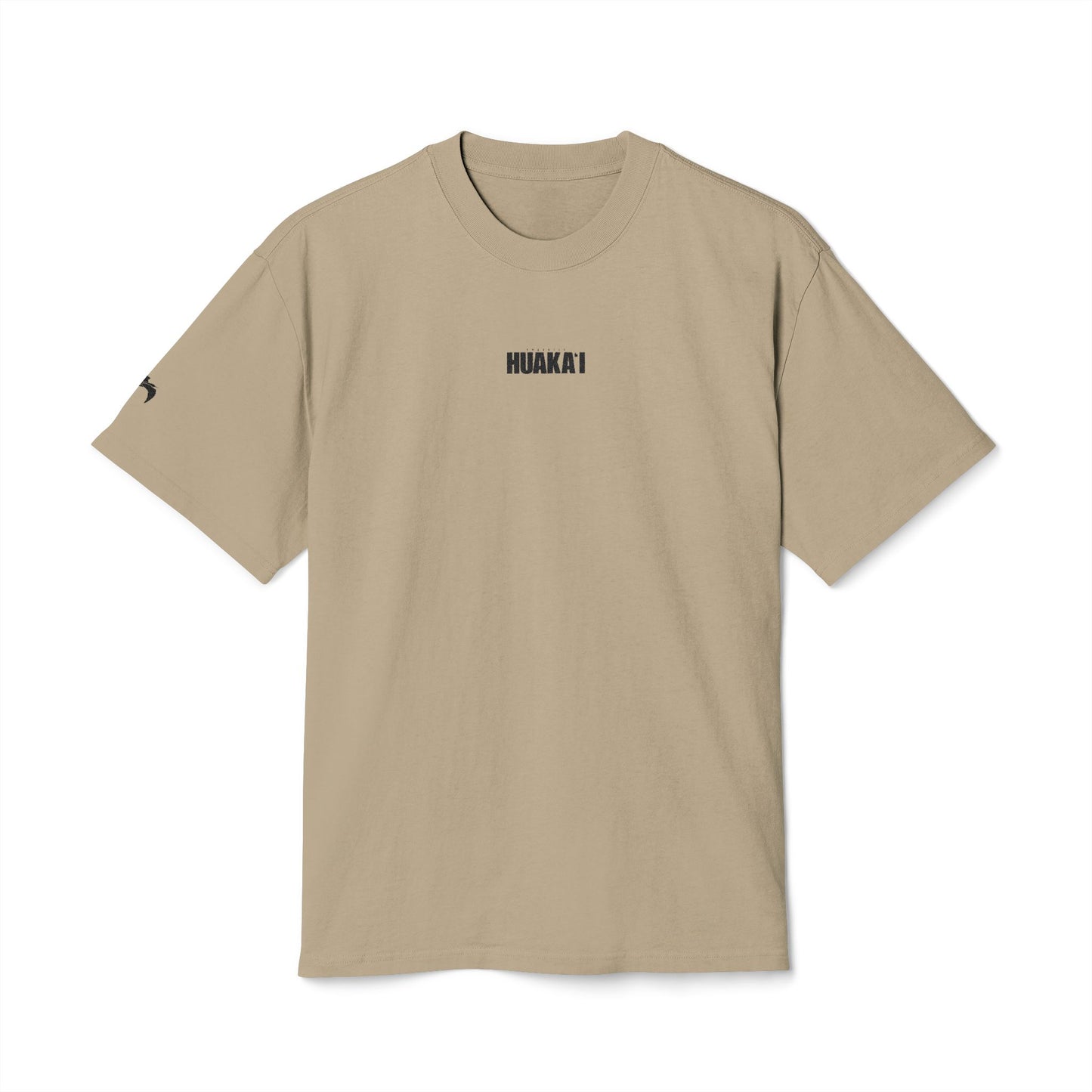 T-Shirt — 'Hoboski' Minimal Chest Logo Tee (Vintage Faded Beige)