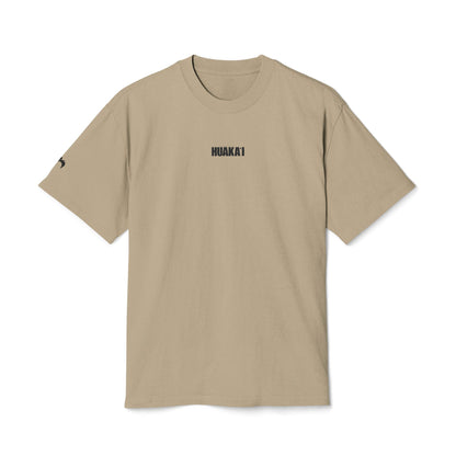 T-Shirt — 'Hoboski' Minimal Chest Logo Tee (Vintage Faded Beige)