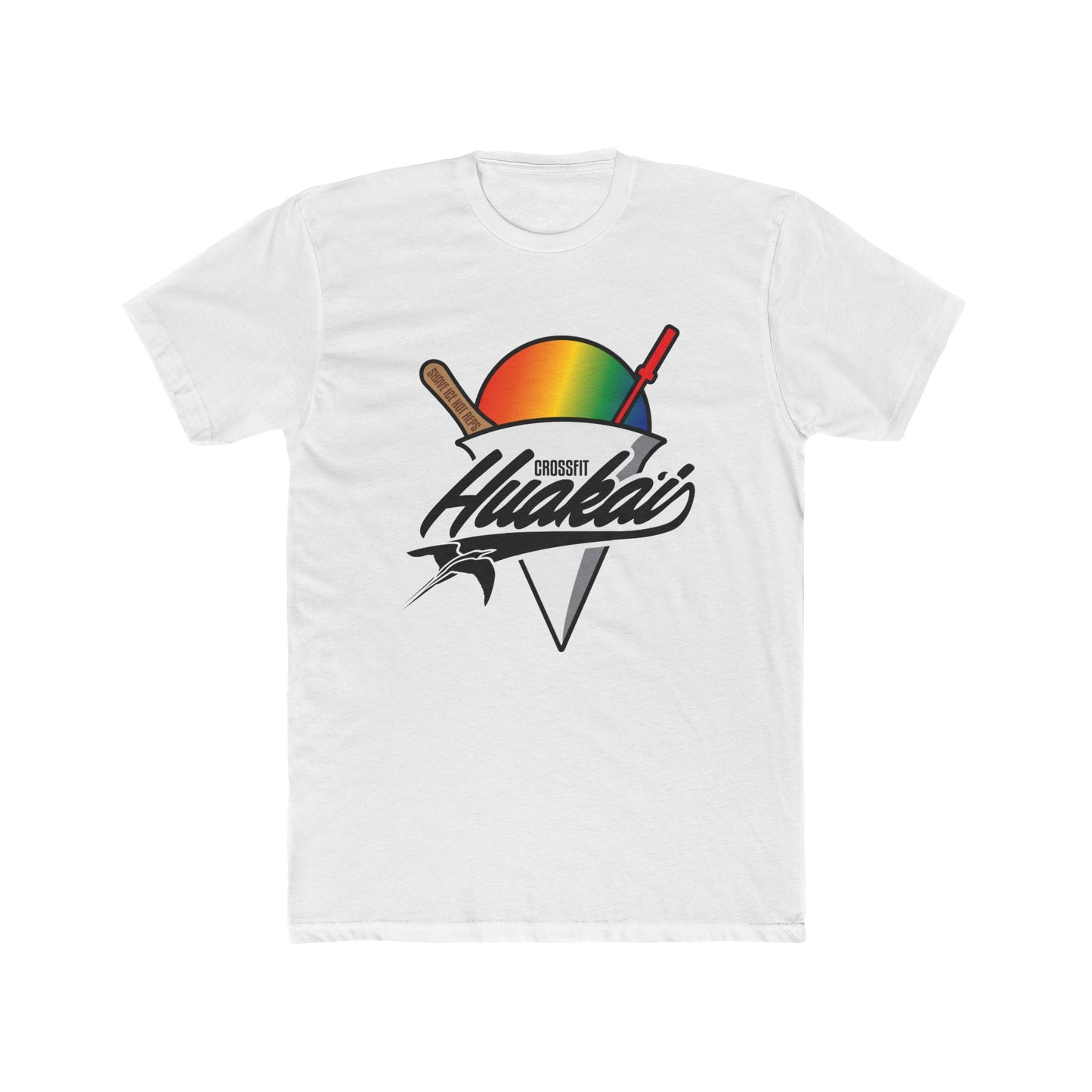 Hawaiian Surf Vibes Tee — Retro Rainbow Shaka Graphic T-Shirt